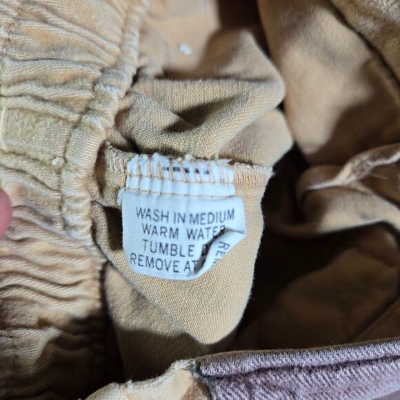 Vintage 2T Girls Pants Jack Tar Togs Plaid Beige Brown Button Pocket Pant 1970s - Picture 12 of 14